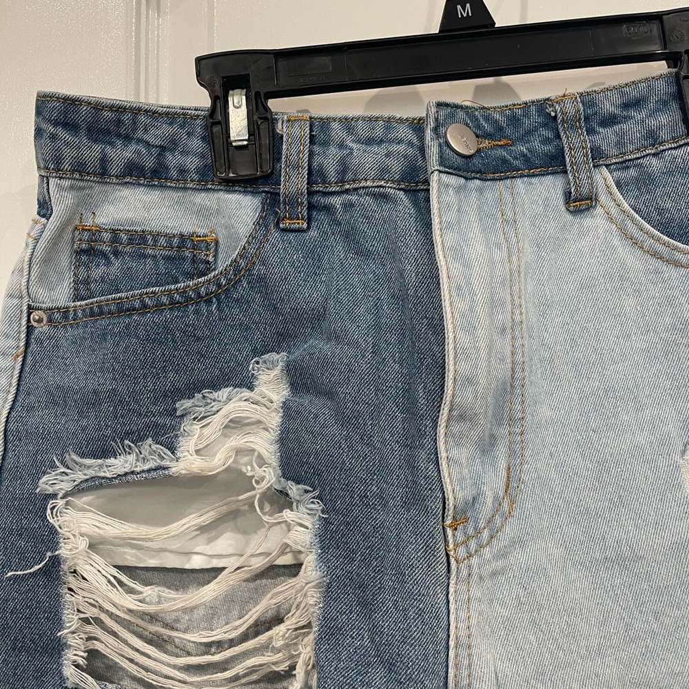 Jean patchwork shorts - Picture 5 of 5